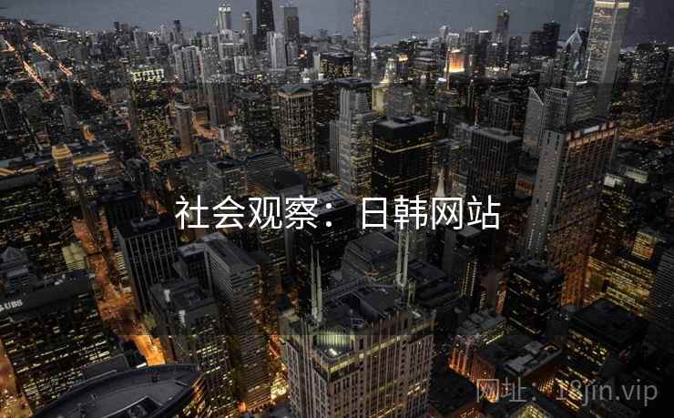 社会观察：日韩网站