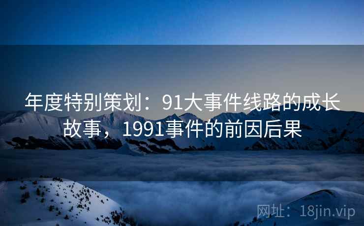 年度特别策划：91大事件线路的成长故事，1991事件的前因后果