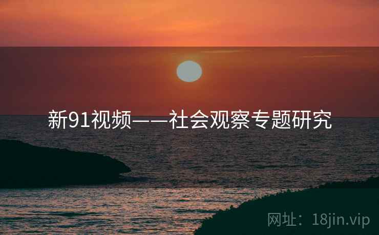 新91视频——社会观察专题研究