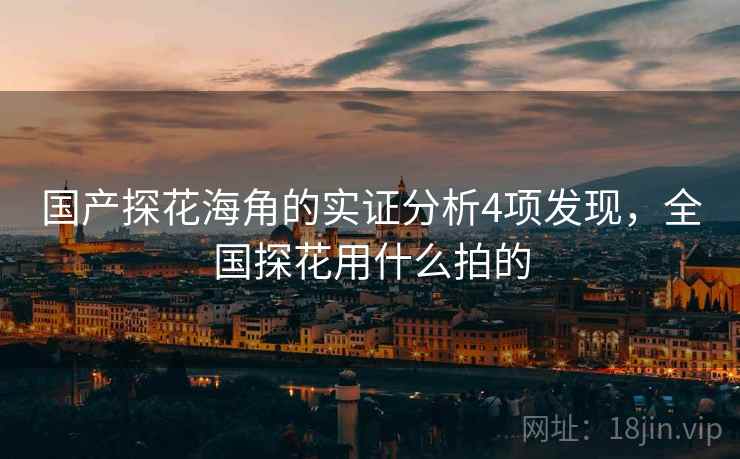 国产探花海角的实证分析4项发现，全国探花用什么拍的